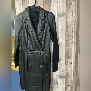 Faux leather dress size 36 equivalent to a small
